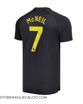 Everton Dwight McNeil #7 Maglia Gara Trasferta Repliche 2024-25